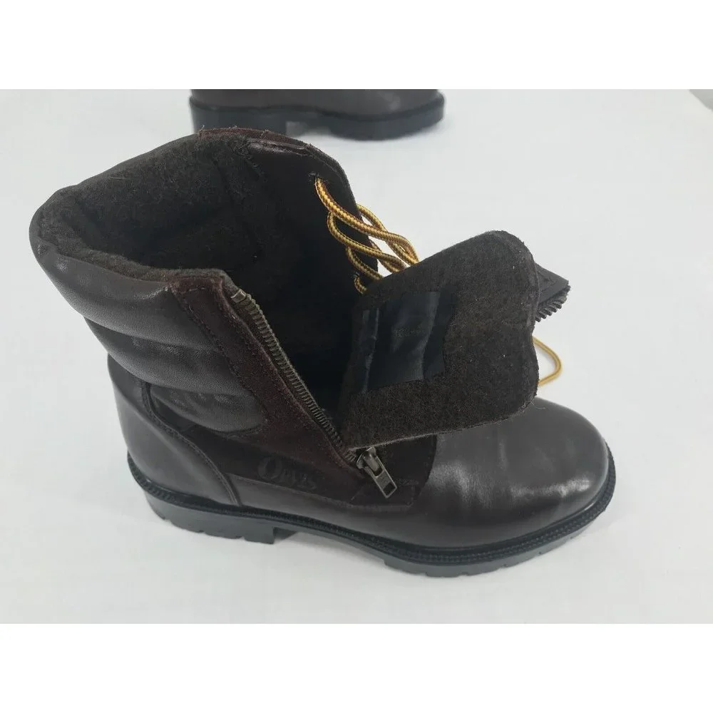 Orvis Boots Mens Size‎ 7 Brown Leather & Suede Lace Up & Zip Vintage Made Canada